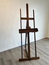 Vintage Midcentury Collapsible Anco Bilt Artist's Wooden Standing H-Frame Easel