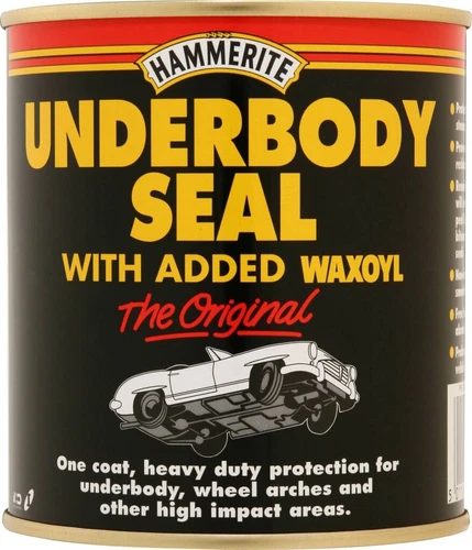 Hammerite Underbody Seal With Waxoyl Black Car Underseal Rust Protection 500ml