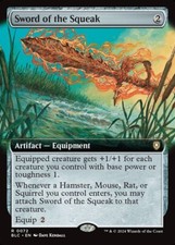 MTG Sword of the Squeak (Extended Art) Commander: Bloomburrow Regular