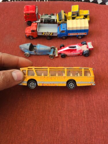 Vintage toys lot Majorette Made in France Firetruck dinky made in England A5 - Picture 2 of 9