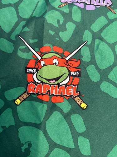 Vintage ninja turtle flat sheet twin 80-90s - 第 2/7 張圖片