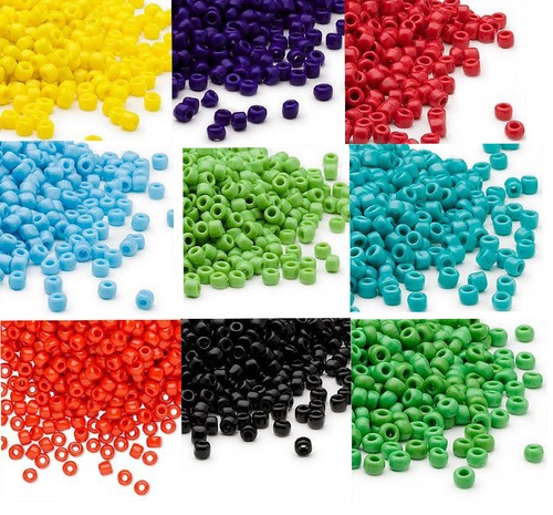 200 Matsuno 6/0 Glass Seed Beads Opaque Colors Shiny Or Frosted Spacer Beads - Picture 1 of 36