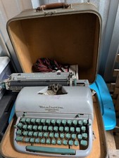 vintage remington quiet riter eleven typewriter with travel case thumbnail