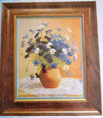 DIY 3D Ribbon Stitch Embellished Embroidery Kit - Flowers R003