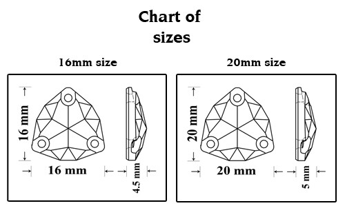 Superior PRIMERO 3272 Trilliant Sew-On Stones Crystals * Many Colors - Picture 2 of 12