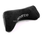 1X Black SPARCO Soft Plush Head Pillow Seat Support Headrest Cushion Neck Rest
