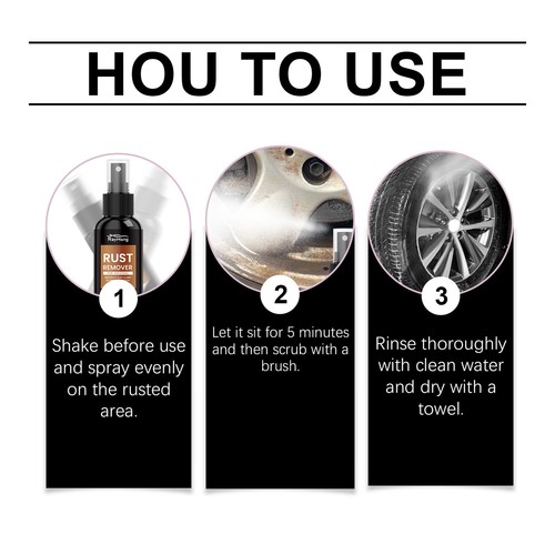 Nexa Rust Remover Spray, Nexa Car Scratch Remover, Rust Remover for Metal - Picture 10 of 12