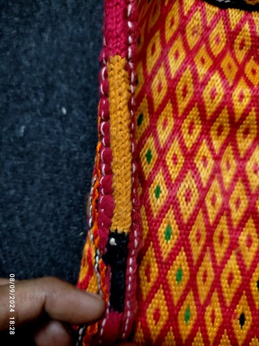 INDIAN BANJARA VINTAGE ANTIQUE KUTCHI RABARI ETHNIC TRIBAL HANDMADE BOHO BAG 03 - Picture 5 of 10