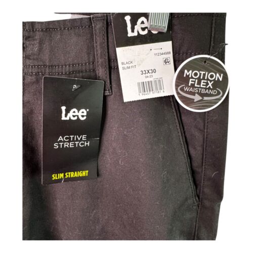 Lee Active Stretch Slim Straight Slim Fit Black Jeans Motion Flex Bund 33x30 - Bild 2 von 9