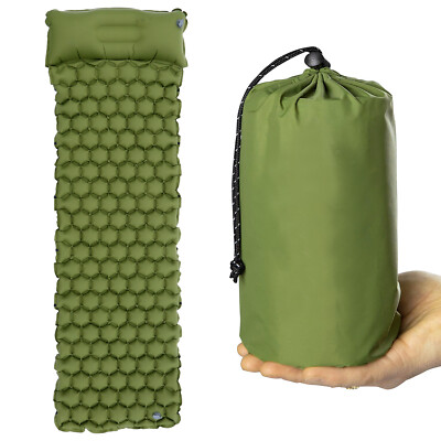 Tragbare Camping Matte Aufblasbare Single Air Bed Schlafmatratze Wandern im