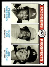 1979 Topps #719 Dodgers 1979 Prospects (Pedro Guerrero / Rudy Law / Joe Simpson)