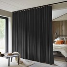 Room Divider Curtains Totalout Privacy Curtain 180"W x 108"L (Pack of 1) Black