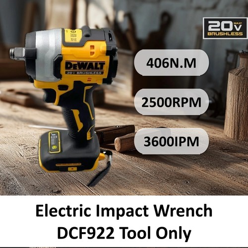 Rechargeable 20V Wireless Impact Wrench 205Nm Torque 1/2" DCF922 - Picture 2 of 8