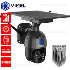 Construction Site 4G Stealth 64GB Security Camera Outdoor PIR Sensor PTZ LIVE