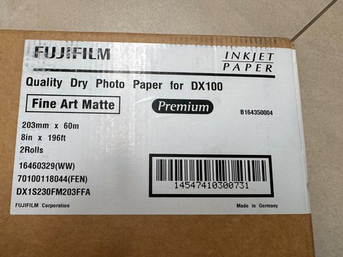 Fujifilm DX100 8" x 196' Fine Art Matte Paper 2 pack (16460329) Brand New! - Bild 2 von 3
