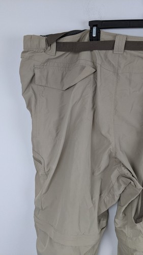 Columbia Silver Ridge Convertible Pants Men’s 50x28 Khaki Hiking Zip-Off Trail - Picture 17 of 21