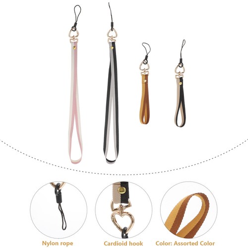 4Pcs Beads Lanyard Phone Necklace Holder Crystal Cell Phone Lanyard - 第 8/12 張圖片