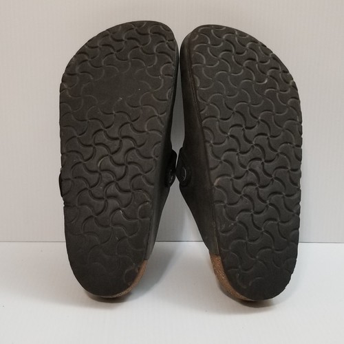 Sandalias Birkenstock Boston Cuero Negro Talla 39 EU 8 Mujeres/6 Hombres EE. UU. Zapatilla Mules - Imagen 10 de 13