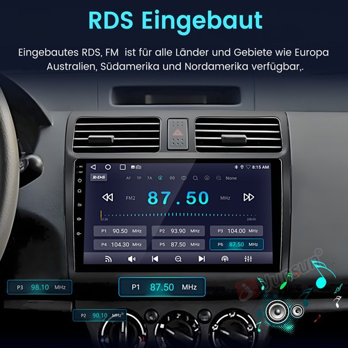 Radio de coche 4+64G Android 13 para SUZUKI SWIFT III 2005-2010 Carplay GPS SWC 4G LTE - Imagen 10 de 19