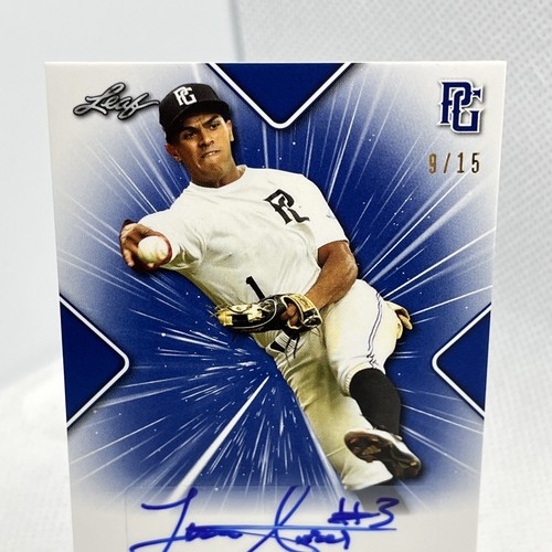 2021 Leaf Perfect Game National Showcase Auto Blue /15 Ivan Arias #BA-IA2 Auto - Picture 2 of 6