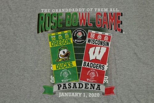 Oregon Ducks  Shirt Rose Bowl Game 2020 Mens 3XL Gray Football NCAA - Picture 2 of 9