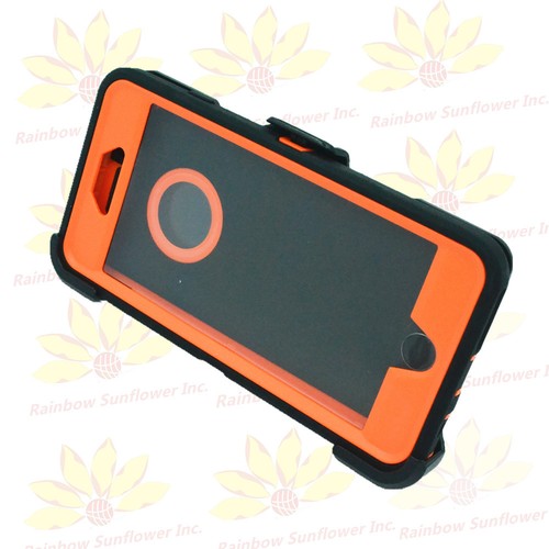 For iPhone 6S Plus (5.5")Case (Clip Holster fits Otterbox Defender)Orange Grass - Picture 3 of 4