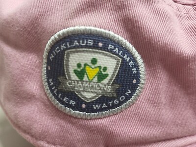 Harbor Shores pink  golf hat cap Nicholas Palmer Miller Watson