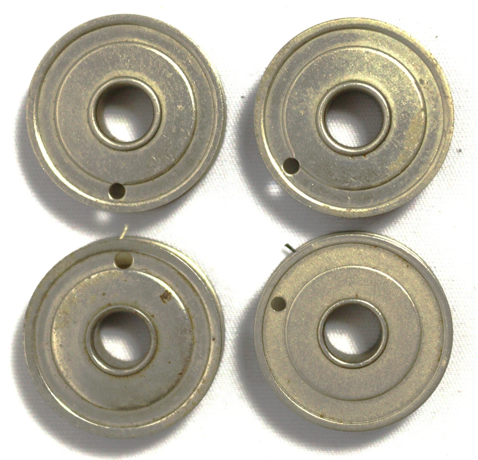 Máquina de costura rotativa branca bobinas vintage conjunto original de 4 Kenmore doméstica - Imagem 2 de 4