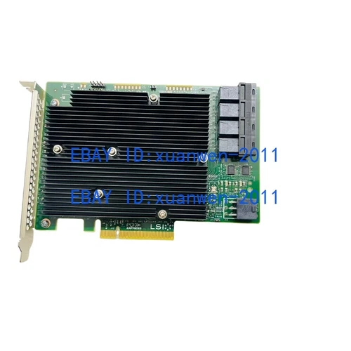 LSI SAS 12GB/S 9300-16I HBA ADAPTER CARD IT Mode 4*SFF-8643 SAS SATA Cable