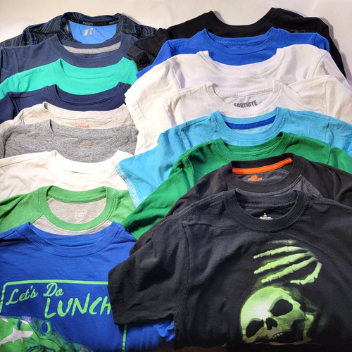 17 Kids T-Shirts Medium: Cat & Jack Russell Wonder Nation Nike Marvel Sonic ETC