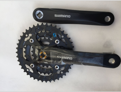 Shimano Altus FC-M311 6//7//8 speed MTB Square Triple Crankset 42-32-22T New