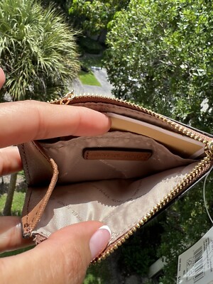 ☆Michael Kors☆ JET SET TRAVEL コインケース LUGGAGE♪ Michael Kors Jet Set Travel Small Leather Top Zip Coin Pouch
