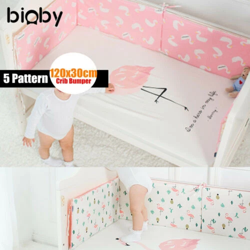 Forros para cuna de malla multicolor de algodón