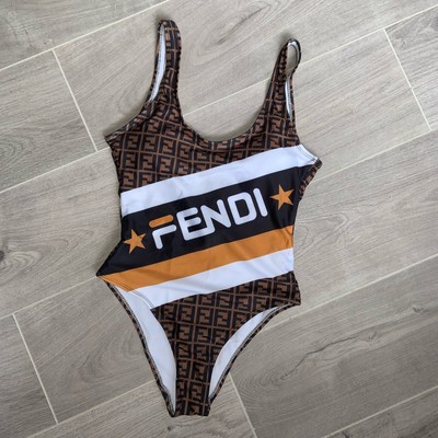 fendi print bikini