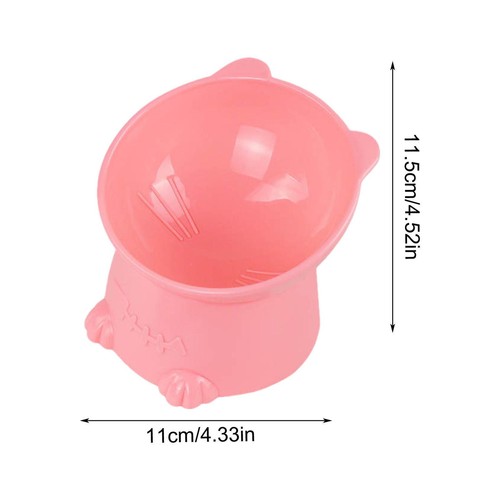 Raised Tilted Elevated Cat Dog Pet Bowl Plastic Food Water Dish Feeder Dispenser - Picture 2 of 10