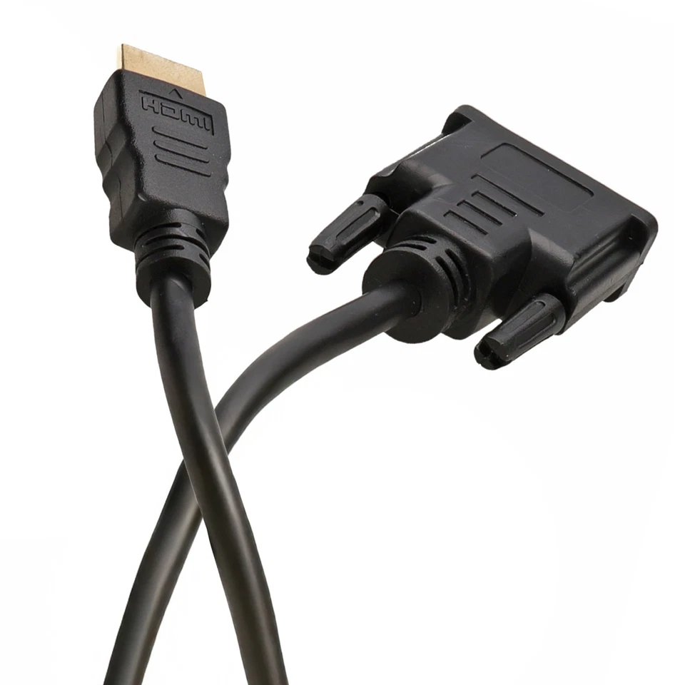 DVI-D 24+1Pin Männlich Zu HDMI Digital Kabel Leitung GOLD 3M - Bild 4 von 4