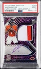 2021 PANINI SPECTRA | PATCH AUTOGRAPH-NEON PURPLE [#13/30]JUSTIN FIELDS 203