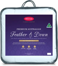 50/50 Australian Feather and down Quilt Doona – All Seasons Comfort – Breathable