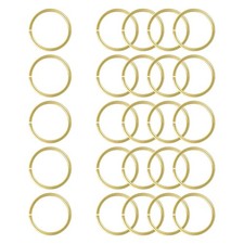 25Pcs Open Jump Rings 25mm/0.98" Brass Jump Ring Connectors 2mm Thick O Rings