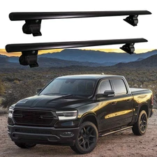 2PC Crossbar Fits For Dodge RAM 1500 2019-2023 Cross Bar Roof Rack black Bars