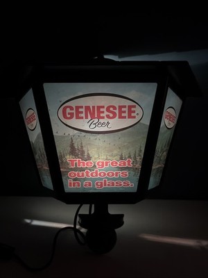 Vintage Genesee Beer, Lantern Style Bar Light/Sign, Rochester, NY. Outdoors