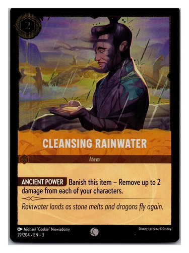 Limpieza de agua de lluvia #29/204 Into the Inklands Disney_lorcana C/F - Imagen 1 de 2