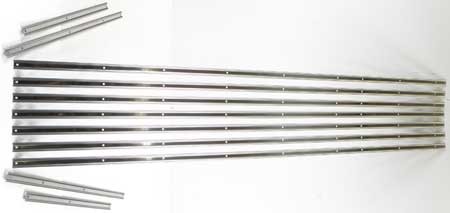 1967-72 Chevy GMC; Bed Strip Set; 1/2 3/4 Ton; Fleetside; Long Bed; Unpolished;