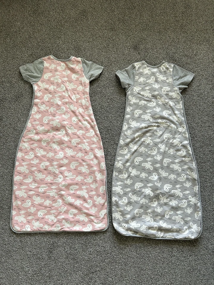 Love To Dream 睡袋/包(2 件装)1.0 TOG 灰色,粉红色 18-36 个月,尺寸 1-3  — 第 2/3 张图片