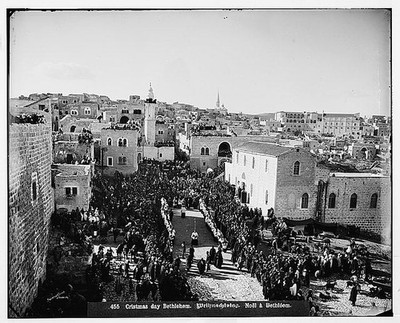 Christmas day,Beit Lahm,Bethlehem,West Bank,Middle East,American Colony Photo,1