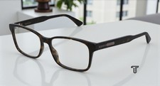 GUCCI GG0826O 005 Rectangular Havana Dark Demo Lens 55 mm Men's Eyeglasses