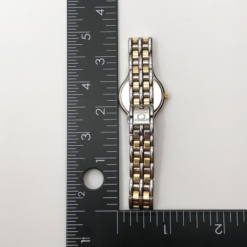 Vintage OMEGA De Ville Symbol 18kt & Stainless Quartz Watch 6.25” 6101/433 - Picture 6 of 13
