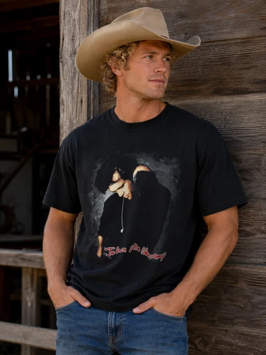 John Mellencamp Tee - Cougar Noblesville Indiana USA Co 1990s vintage concert t-shirt, vintage, single stitch, B+ condition