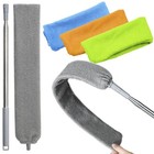 100 inches Retractable Gap Dust Cleaner Cleaning Tools with 4 Microfiber Dust...