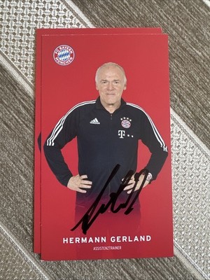 Hermann Gerland FC Bayern München  Autogramm AK original